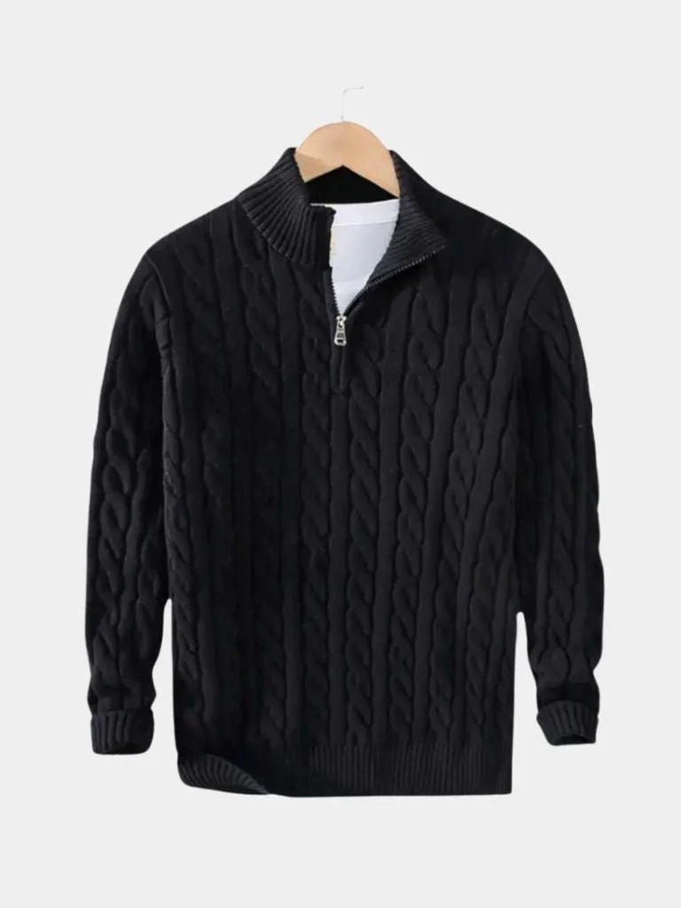 Men’s Knit Sweater – Essential Half Zip Casual Everyday Knitwear - Image 10