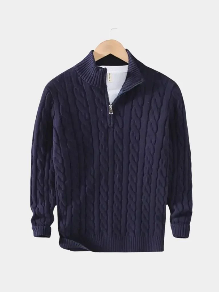 Men’s Knit Sweater – Essential Half Zip Casual Everyday Knitwear - Image 11