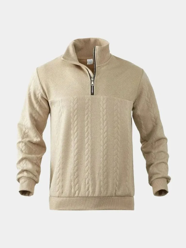 Men’s Knit Sweater – Essential Henley Quarter Casual Everyday Knitwear - Image 8