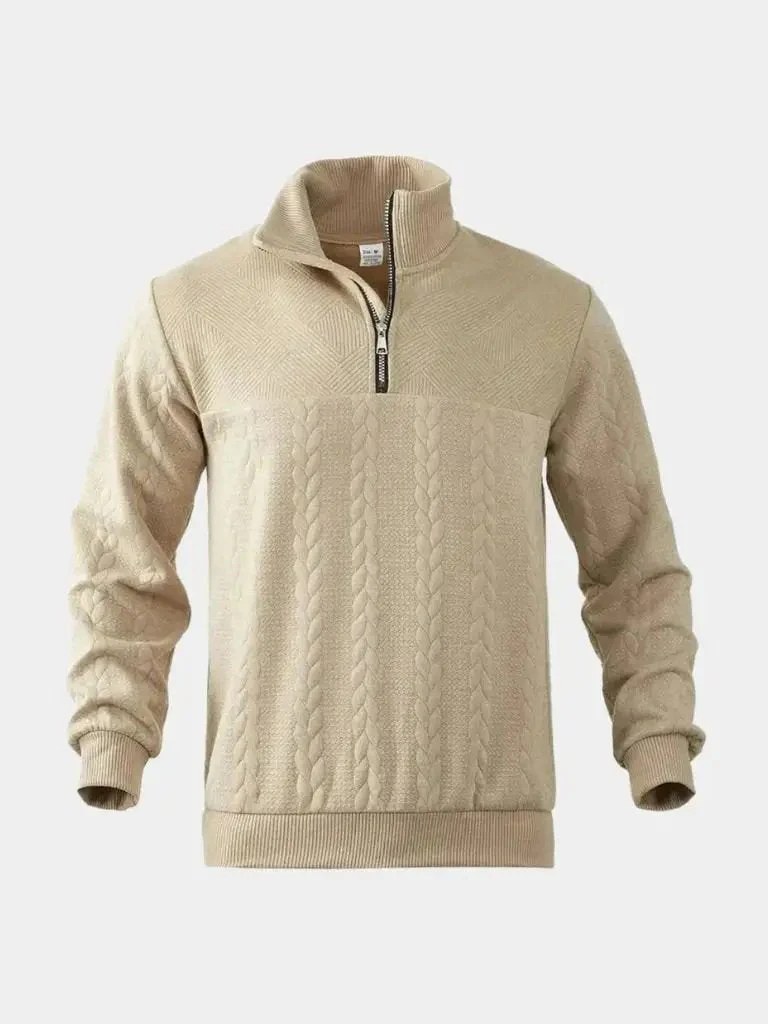 Men’s Knit Sweater – Essential Henley Quarter Casual Everyday Knitwear - Image 12